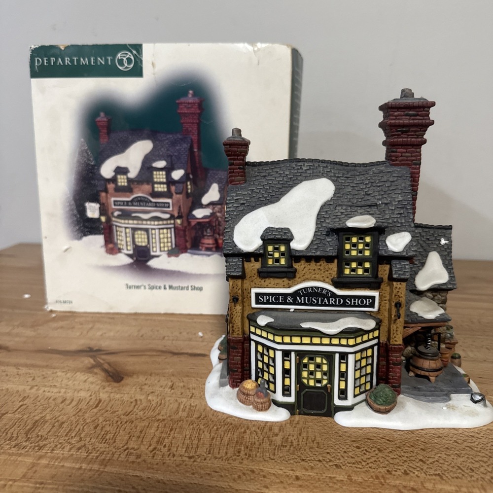 Dept 56 Dickens Village Turner's Spice & Mustard Shop 56.58724 - In Box